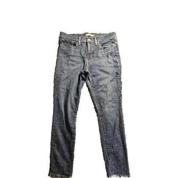 Levi's 311 Women's Shaping Blue Skinny Mid Rise 30 Slimming 30x28 Jeans‎ KL-521 - Picture 1 of 8